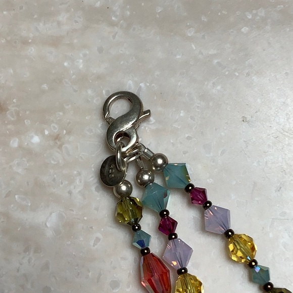 😍925 Silver Emily Ray Three Strand Swarovski Bracelet😍NWOT - Picture 4 of 9